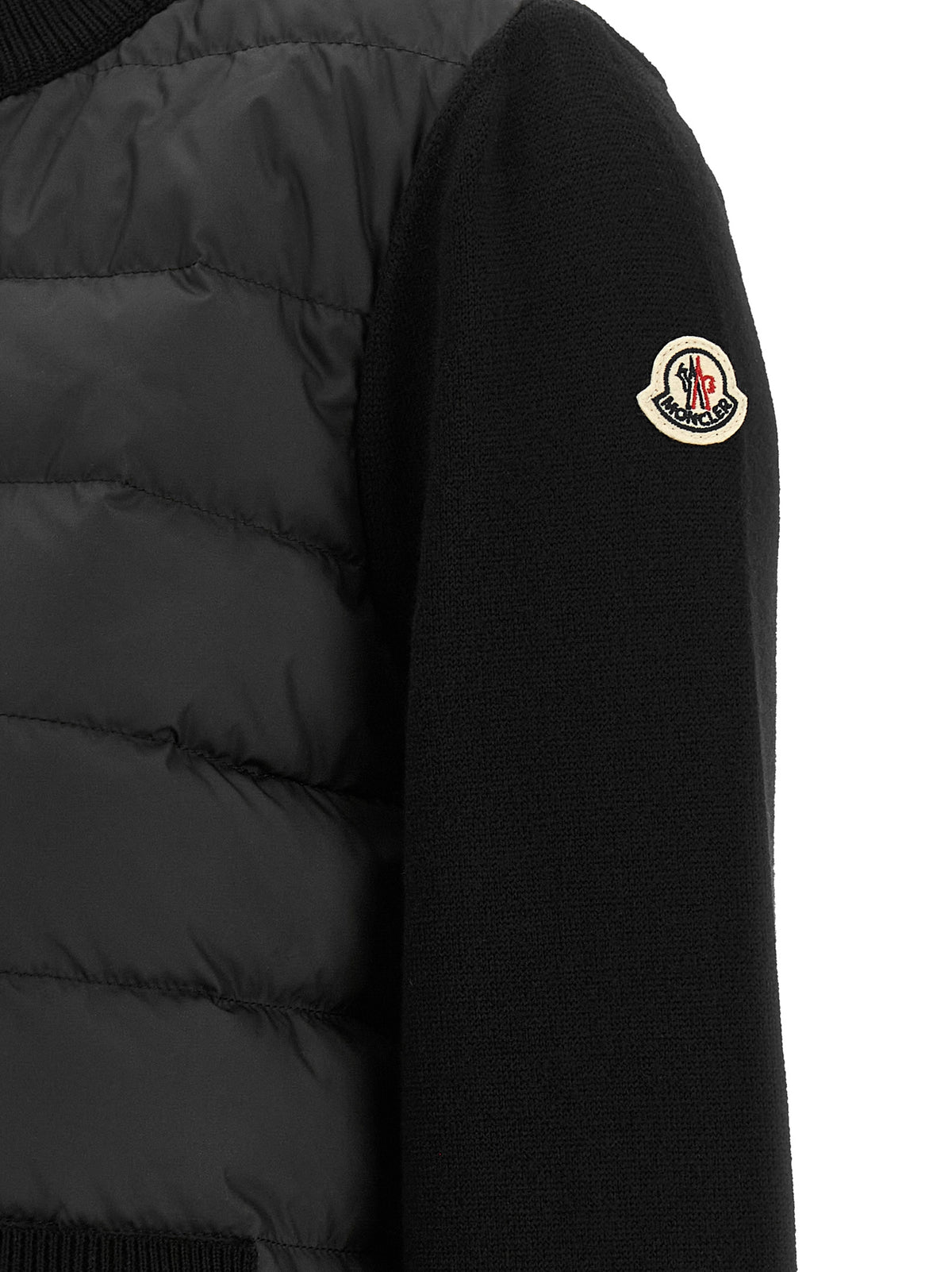 Moncler Women's Virgin Wool & Polyester Cardigan - Black