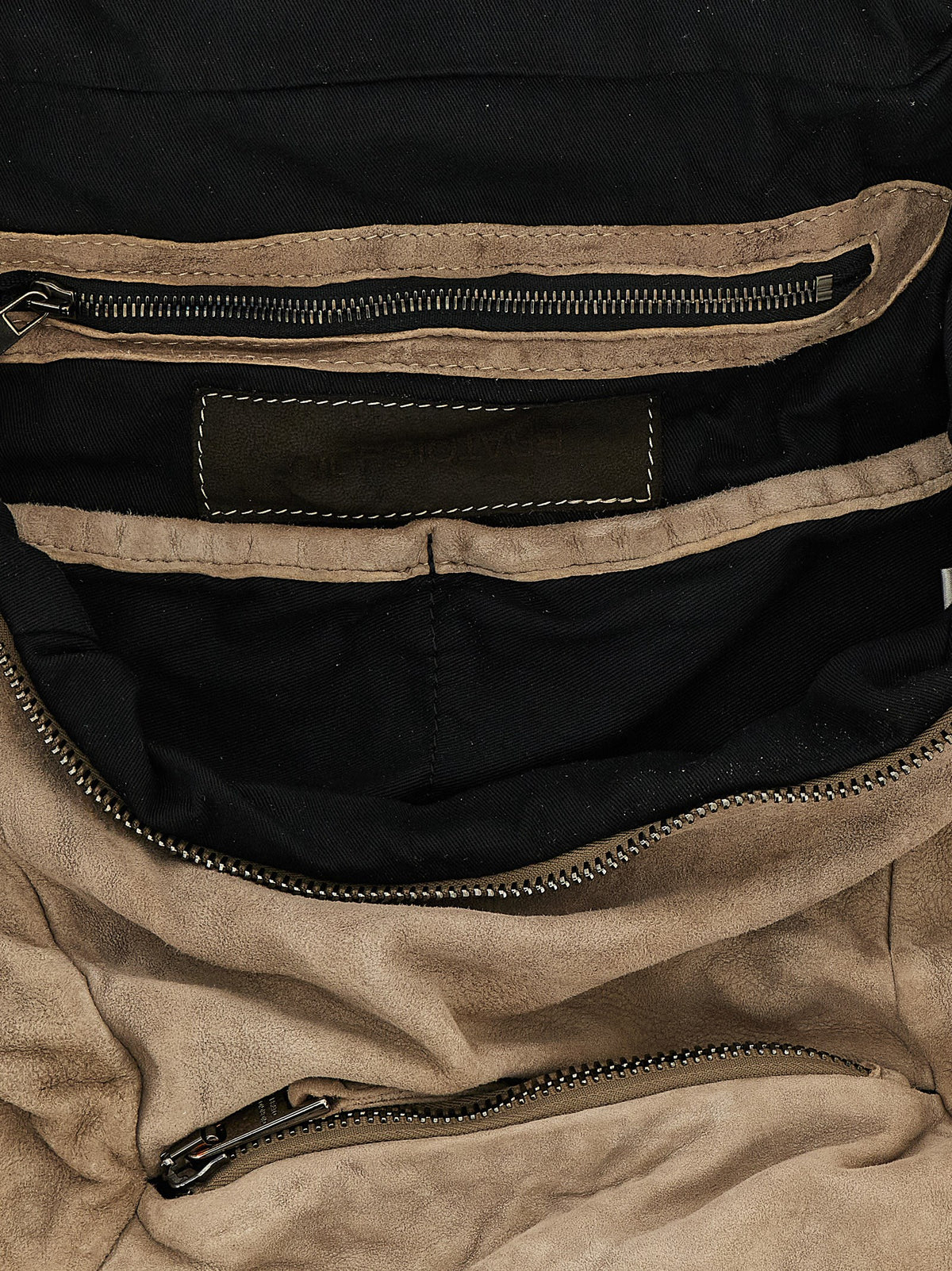 GIORGIO BRATO City Lambskin Leather Backpack - Beige