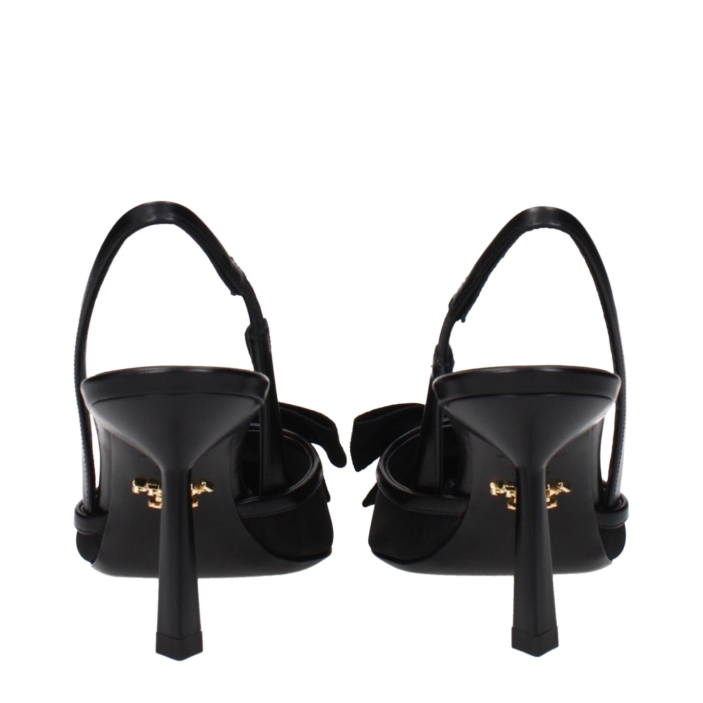 High-Heel Sandals Pumps Heels by Prada for women in cotton corduroy black features a effortless chic silhouette, showcasing the Women's High-Heel Sandals Pumps Heels design with a effortless chic high-heel and for a effortless chic finish.