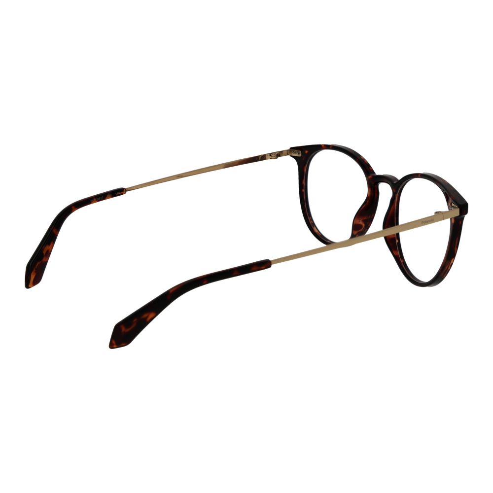 Polaroid Unisex Full Rim Panto Titanium Eyeglasses Frames - Brown