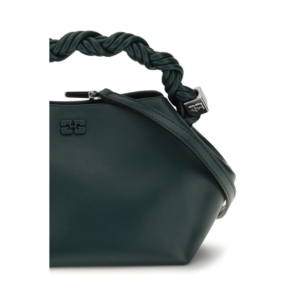 Ganni Bou Leather & Textile Small Shoulder Bag - Bicolour
