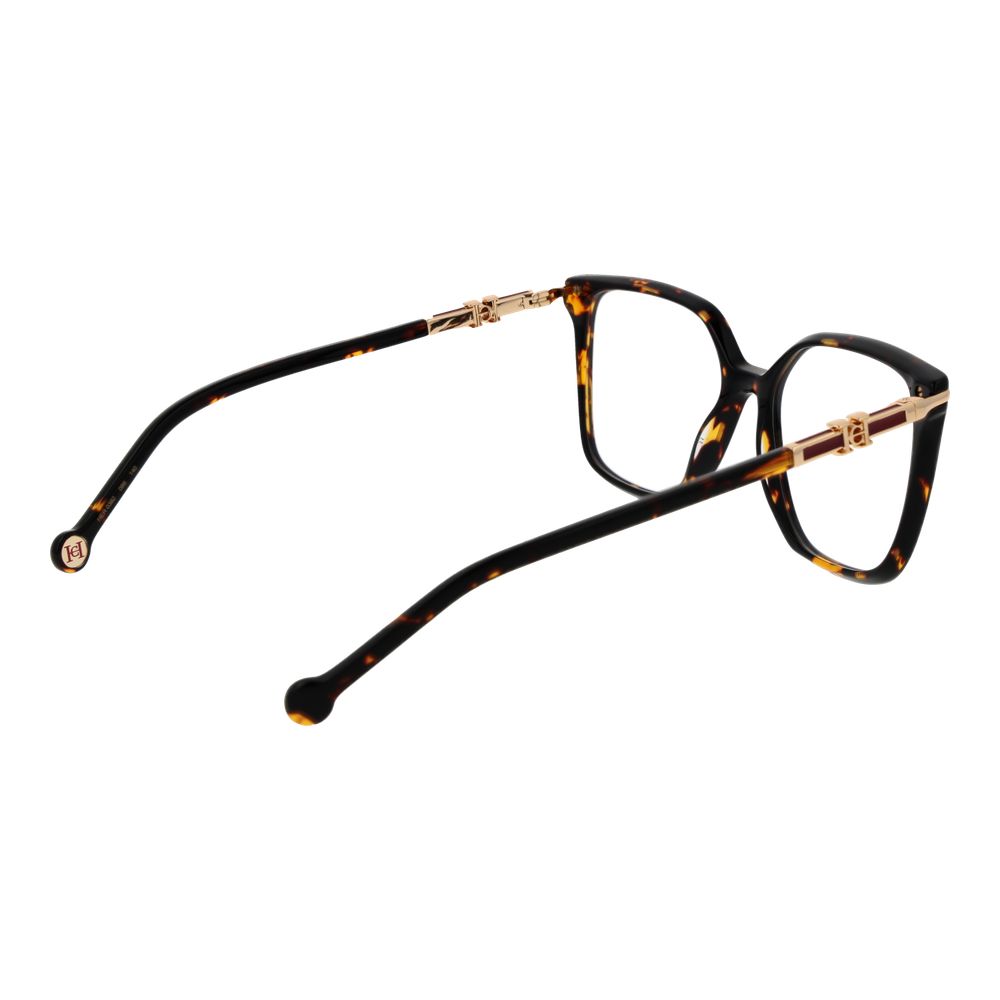 Carolina Herrera Women's Full Rim Square Acetate Eyeglasses Frames - Brown