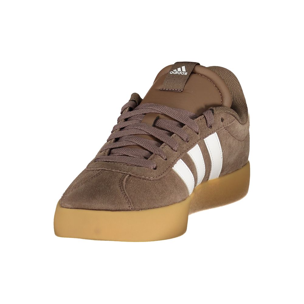 Adidas Men's Athletic Polyester & Viscose Sneakers - Brown White Print