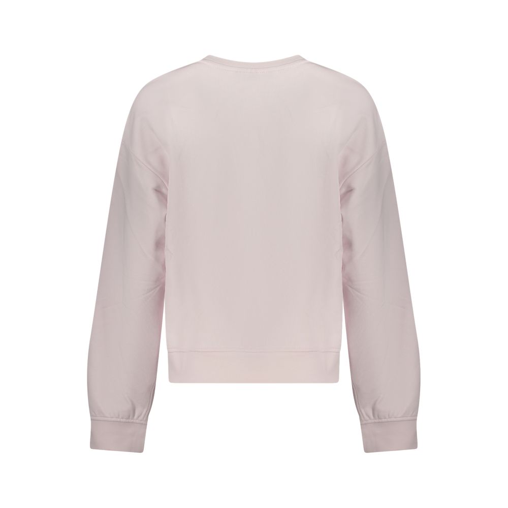 Calvin Klein Women's Crew Neck Cotton Sweatshirt - Pink