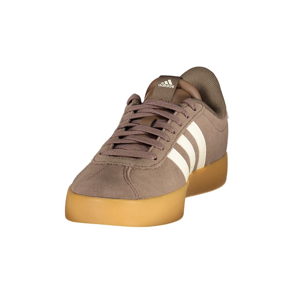 Adidas Women's Athletic Polyester & Viscose Sneakers - Brown Cream Print