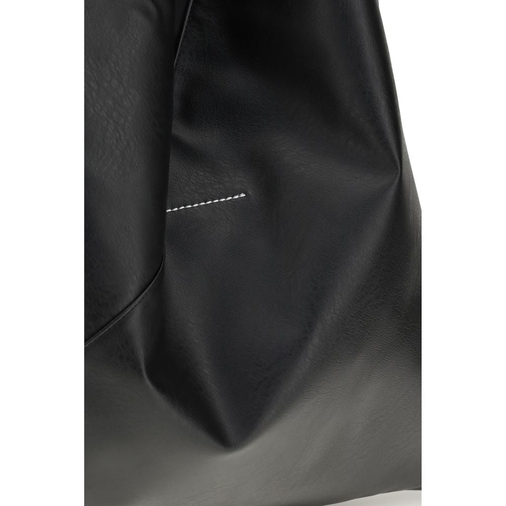 MM6 Japanese Polyethylene Faux Leather Handbag - Black