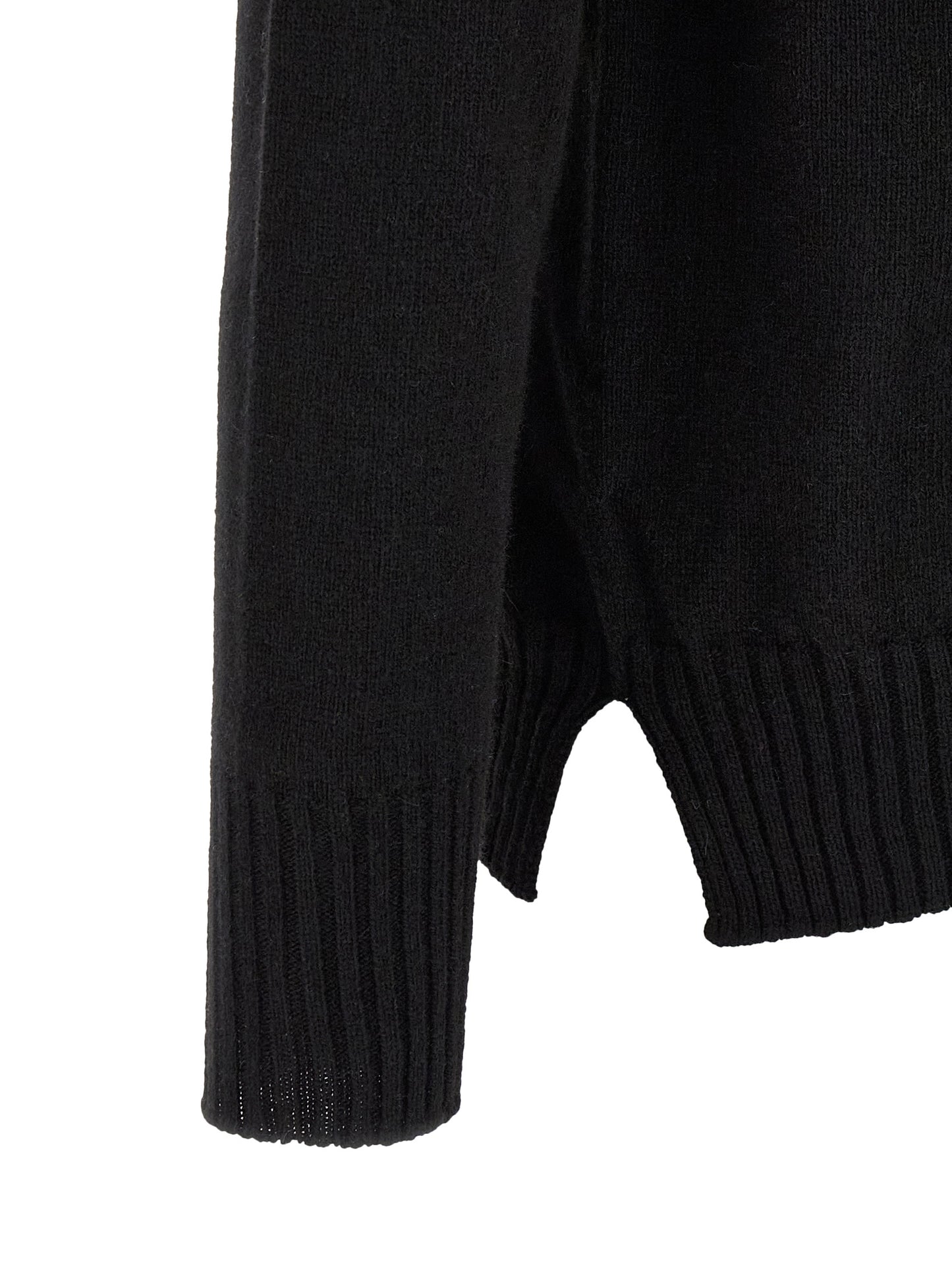 MA'RY'YA Black Cashmere Cardigan