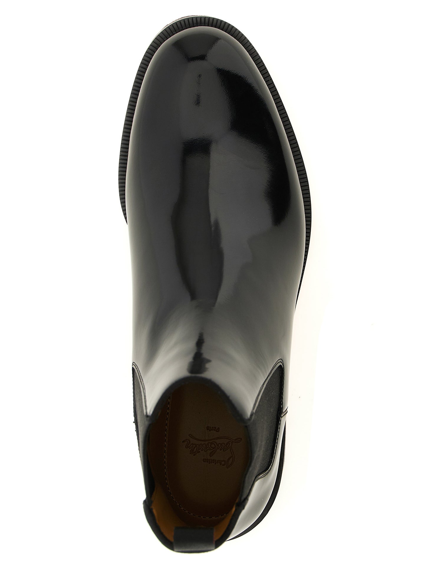 Christian Louboutin Black Calfskin Chelsea Boots
