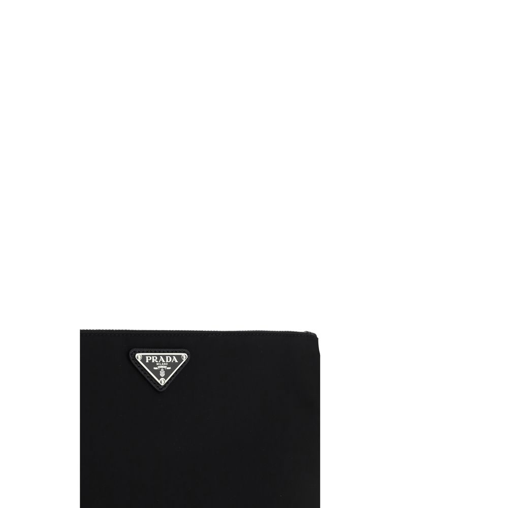 Prada Nylon Makeup Bag - Black