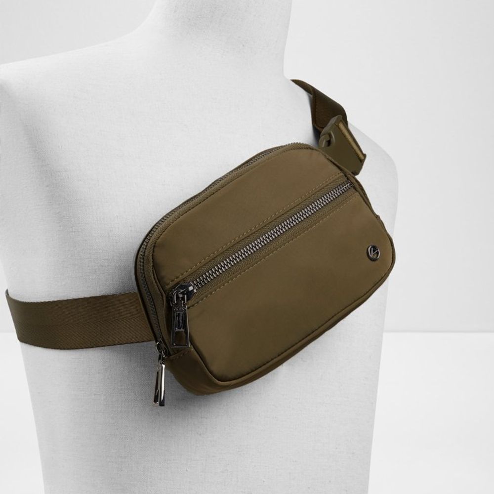 ALDO Polyester Crossbody Handbag - Bicolour Khaki