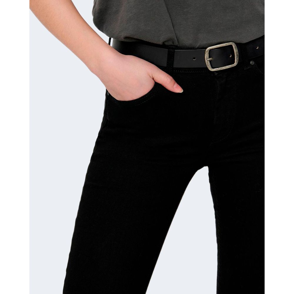 Only Women's Skinny Stretch Denim Cotton Jeans - Black