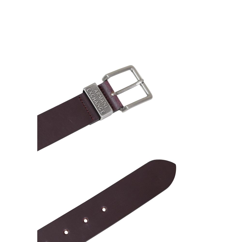 Armani Exchange Leather Belt - Brown