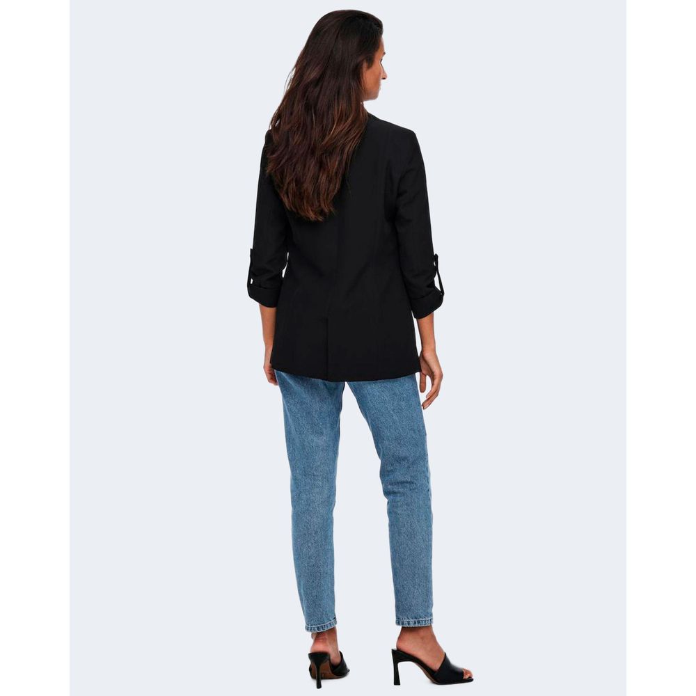 Only Women's Stretch Polyester Blazer - Black