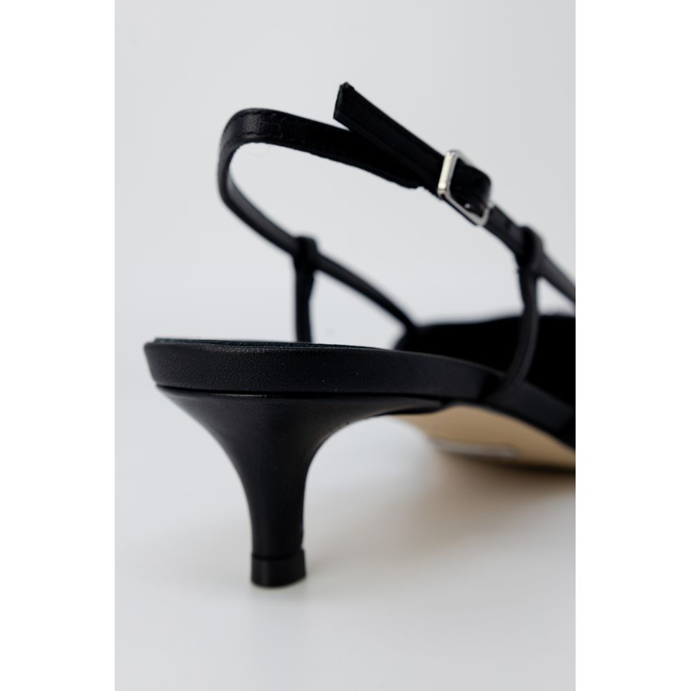 Guess Women's Polyester Low-Heel High-Heel Slingback Pumps Heels - Black Signature