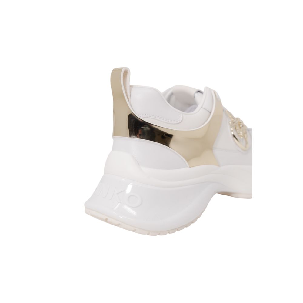 PINKO Women's Casual Leather & Metal Sneakers - White