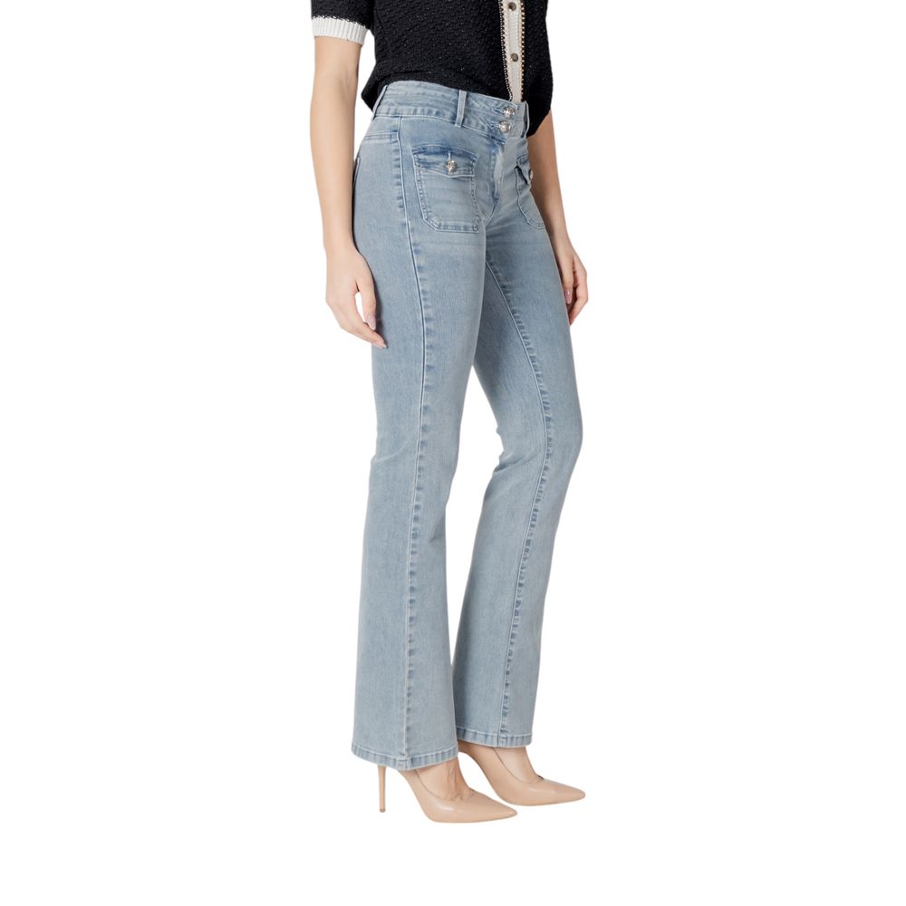 Morgan De Toi Women's Skinny Slim Stretch Denim Cotton Jeans - Blue