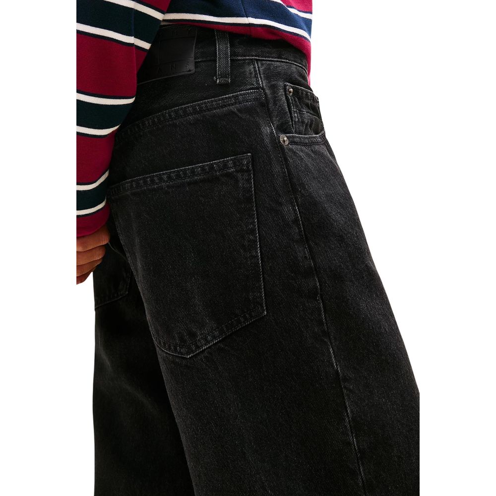Tommy Hilfiger Jeans Women's Flared Bootcut Wide High Rise Lyocell & Denim Cotton Jeans Jeans - Black