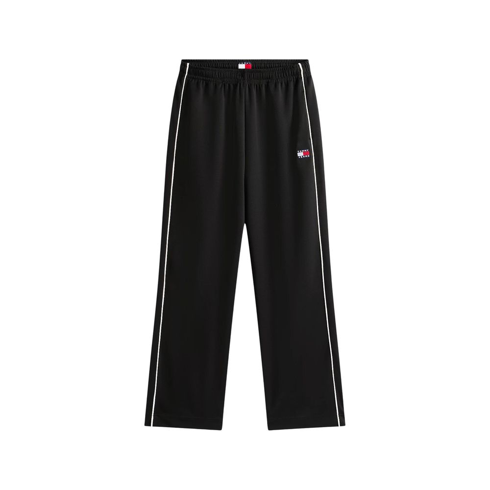 Tommy Hilfiger Jeans Women's Relaxed Fit Wide Stretch Polyester Joggers - Black
