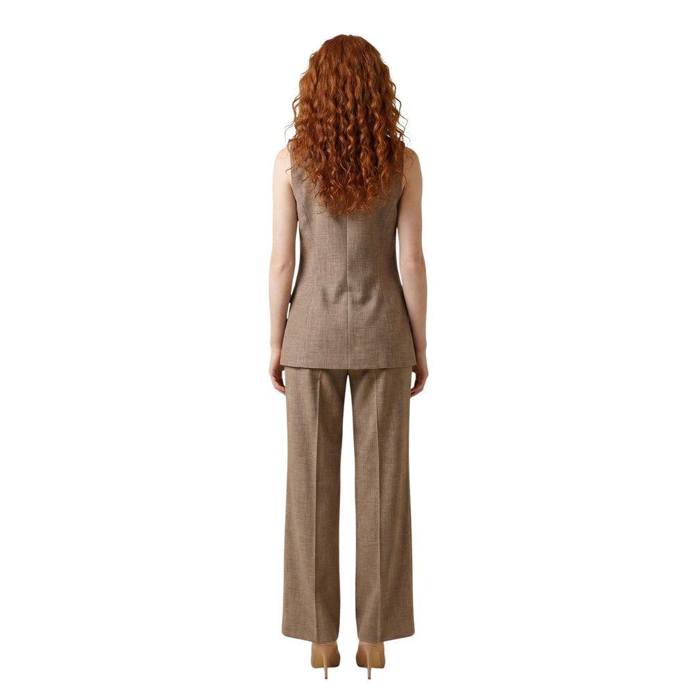 Liu Jo Women's Stretch Polyester & Viscose Vest - Beige