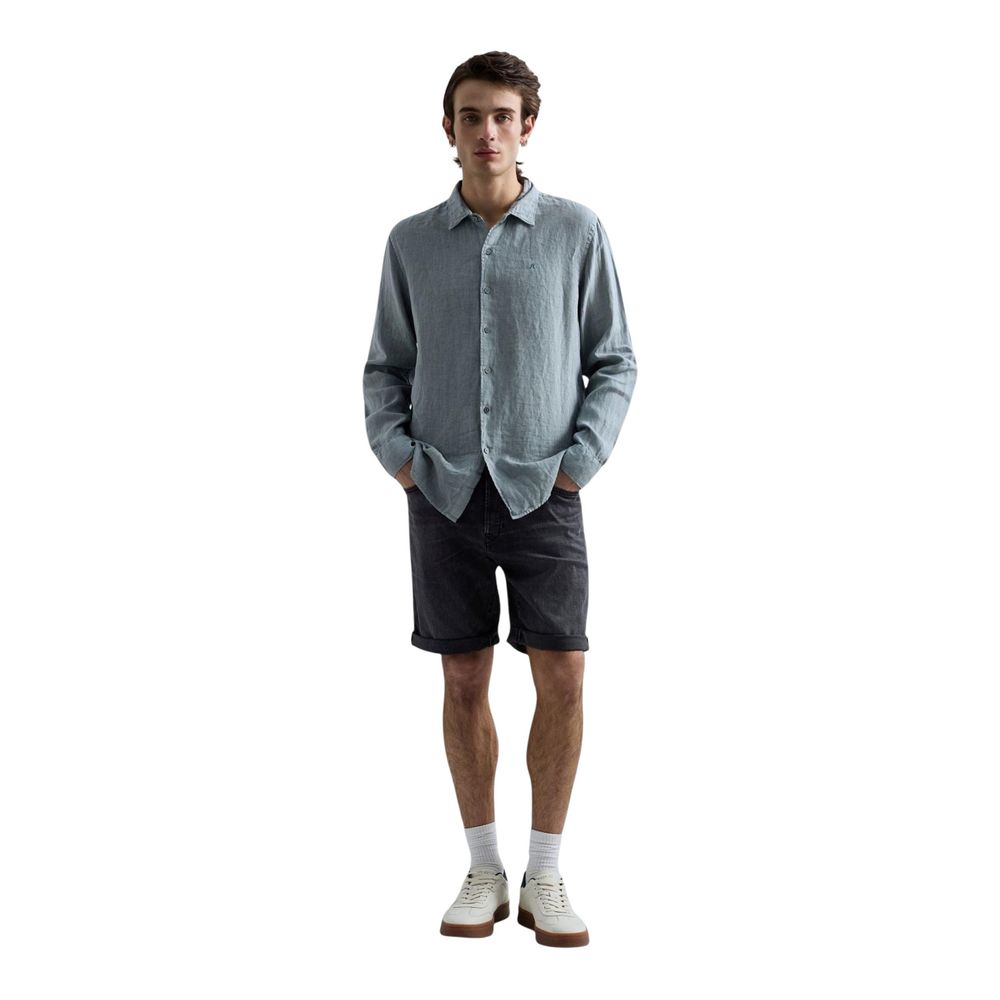 Bermuda Shorts by Replay for men in stretch cotton gray showcases a on trend silhouette, featuring a tailored tapered-leg & relaxed-fit with a classic long short and sophisticated mid rise for a on trend finish.