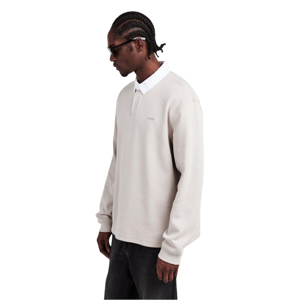 Hugo Boss Men's Cotton Polyester Polo Shirt - Gray