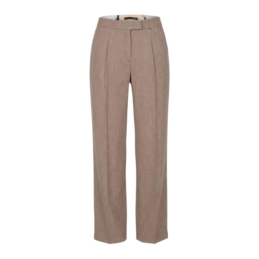 Liu Jo Women's Wide High Rise Stretch Polyester & Viscose Palazzo Pants - Beige