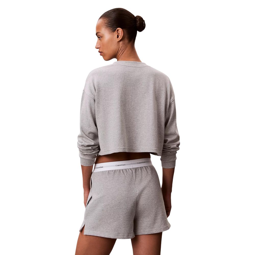 Calvin Klein Underwear Women's Crop Top Cotton Pajamas - Gray