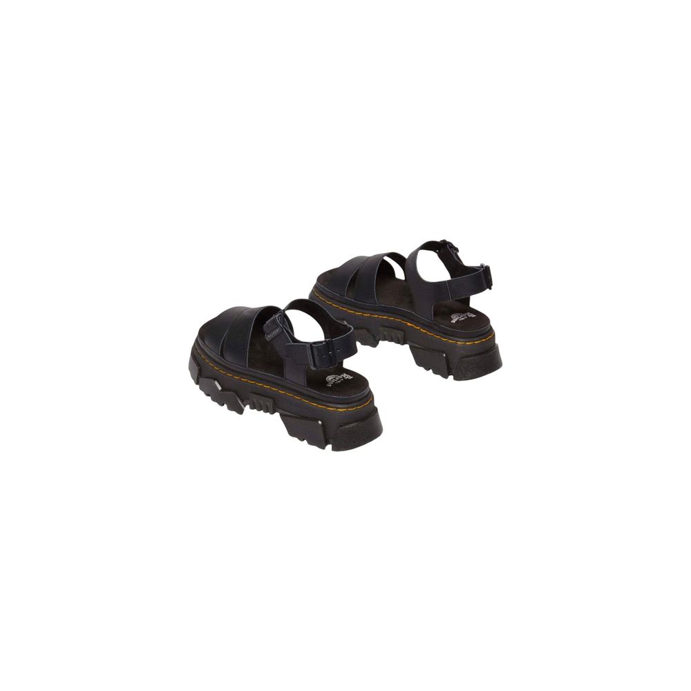 Dr. Martens Athena Women's Leather Flat Sandals - Black Signature