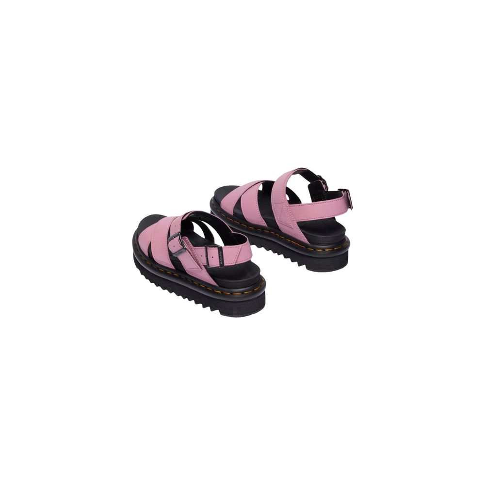Dr. Martens Athena Women's Leather & Rubber Platform Sandals - Pink Yellow Signature