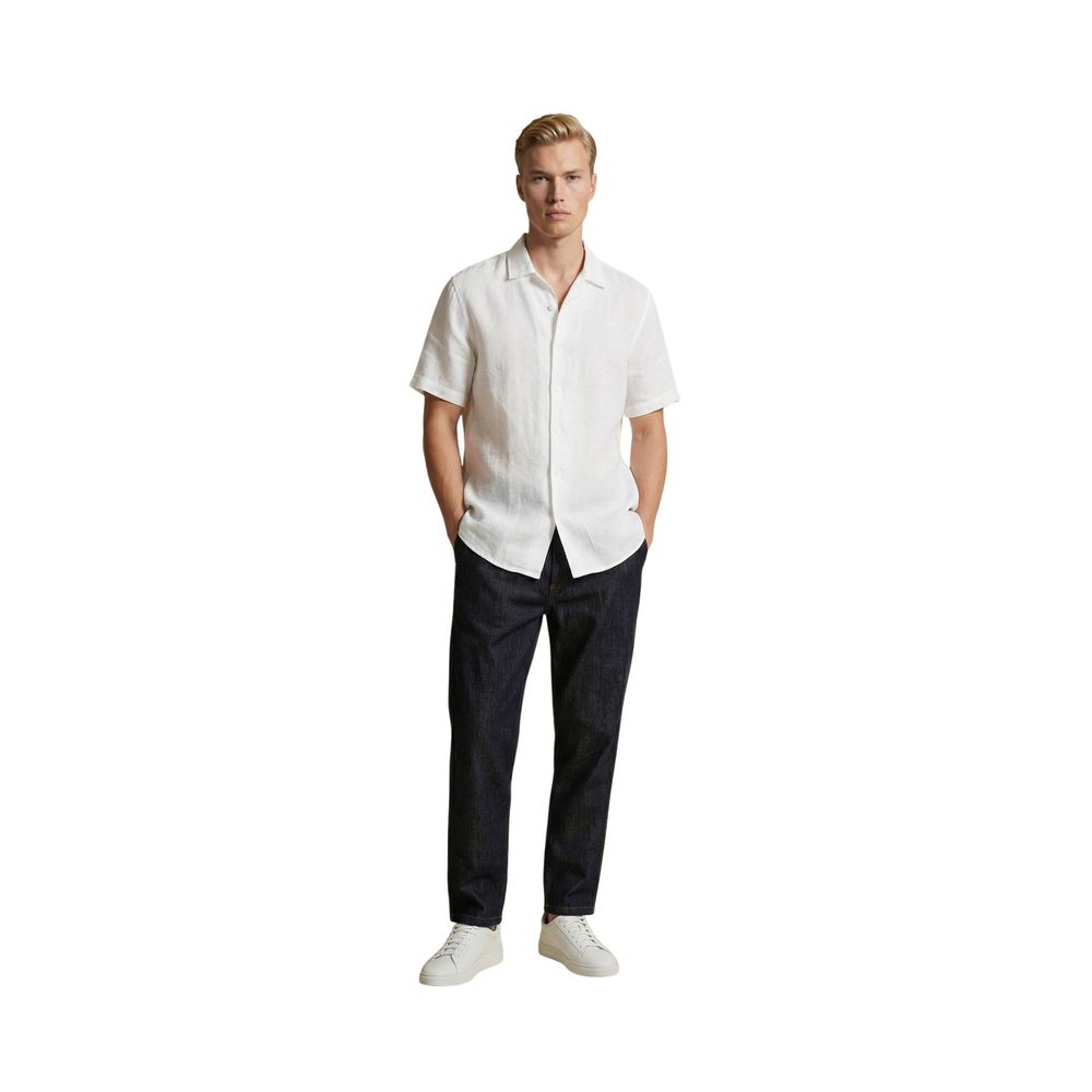 Gianni Lupo Men's Relaxed Fit Regular Stretch Polyester Cotton Casual Pants - Blue