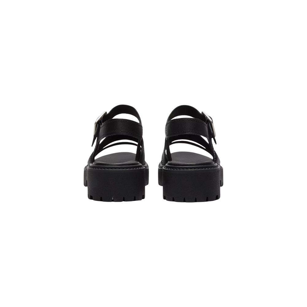 Timberland Women's Leather Platform Sandals - Black