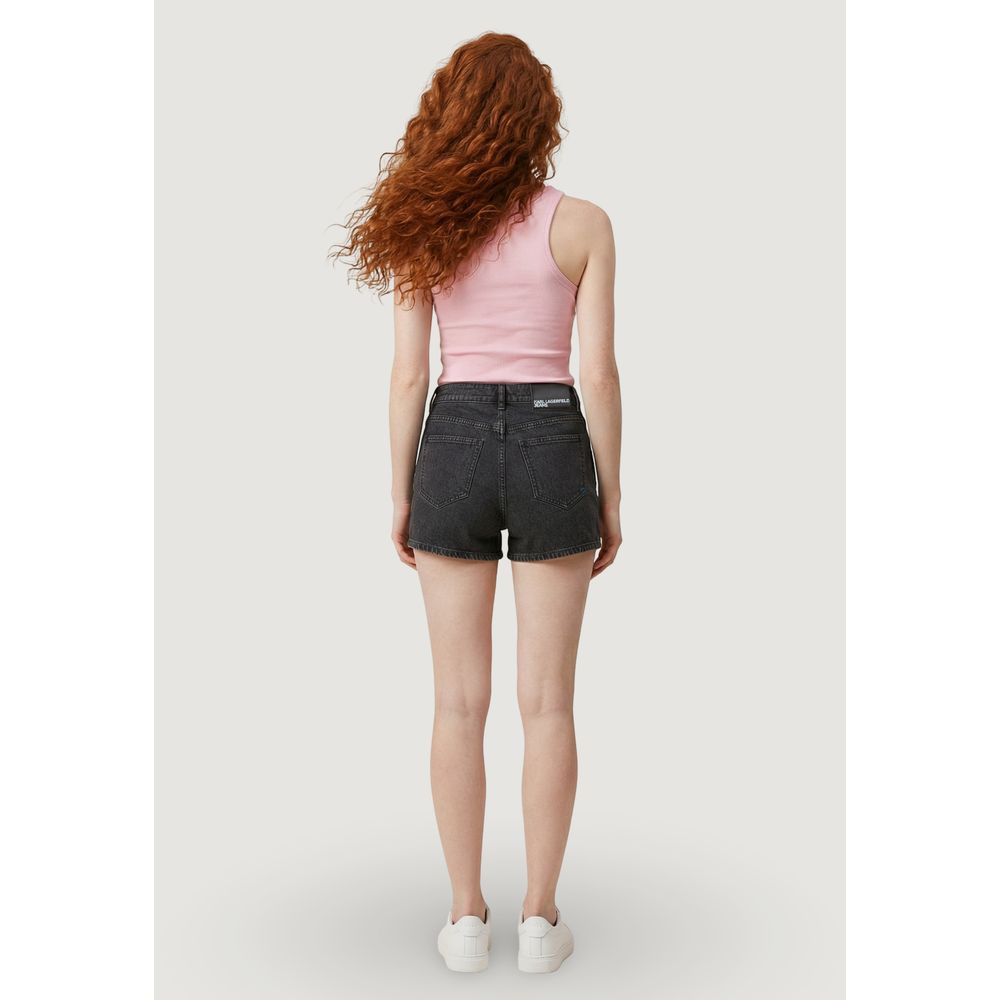 Karl Lagerfeld Black Denim Shorts