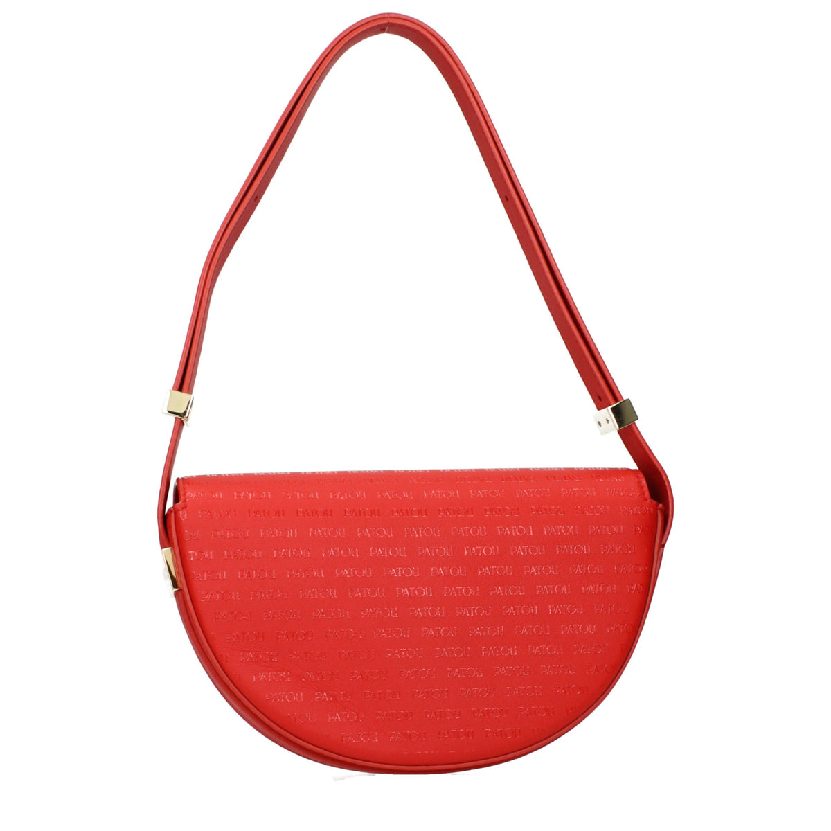 Shoulder Bag by Patou for women in leather red features a effortless chic silhouette with a secure , ample , and versatile shoulder-strap, adjustable-strap & handle for a effortless chic finish.