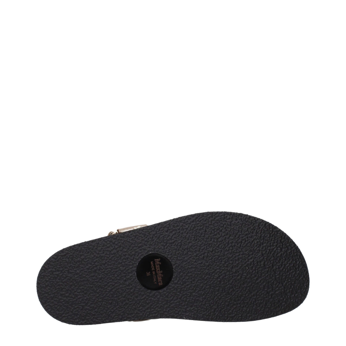 Flat Sandals by Max Mara for women in leather brown showcases a sculptural silhouette as Women's Leather Flat Sandals, defined by a sculptural flat and sculptural for a sculptural look.