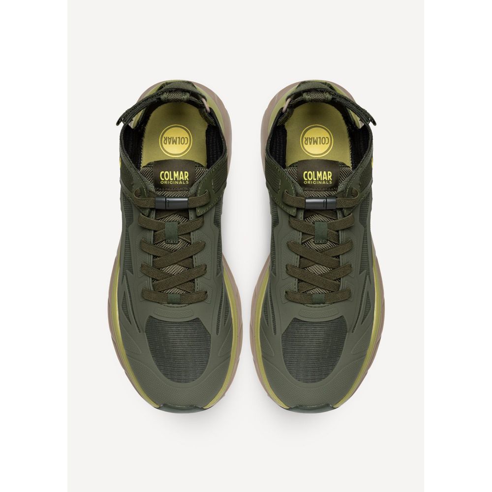 Colmar Women's Athletic Polyester Polyurethane & Polyethylene Sneakers - Military Green