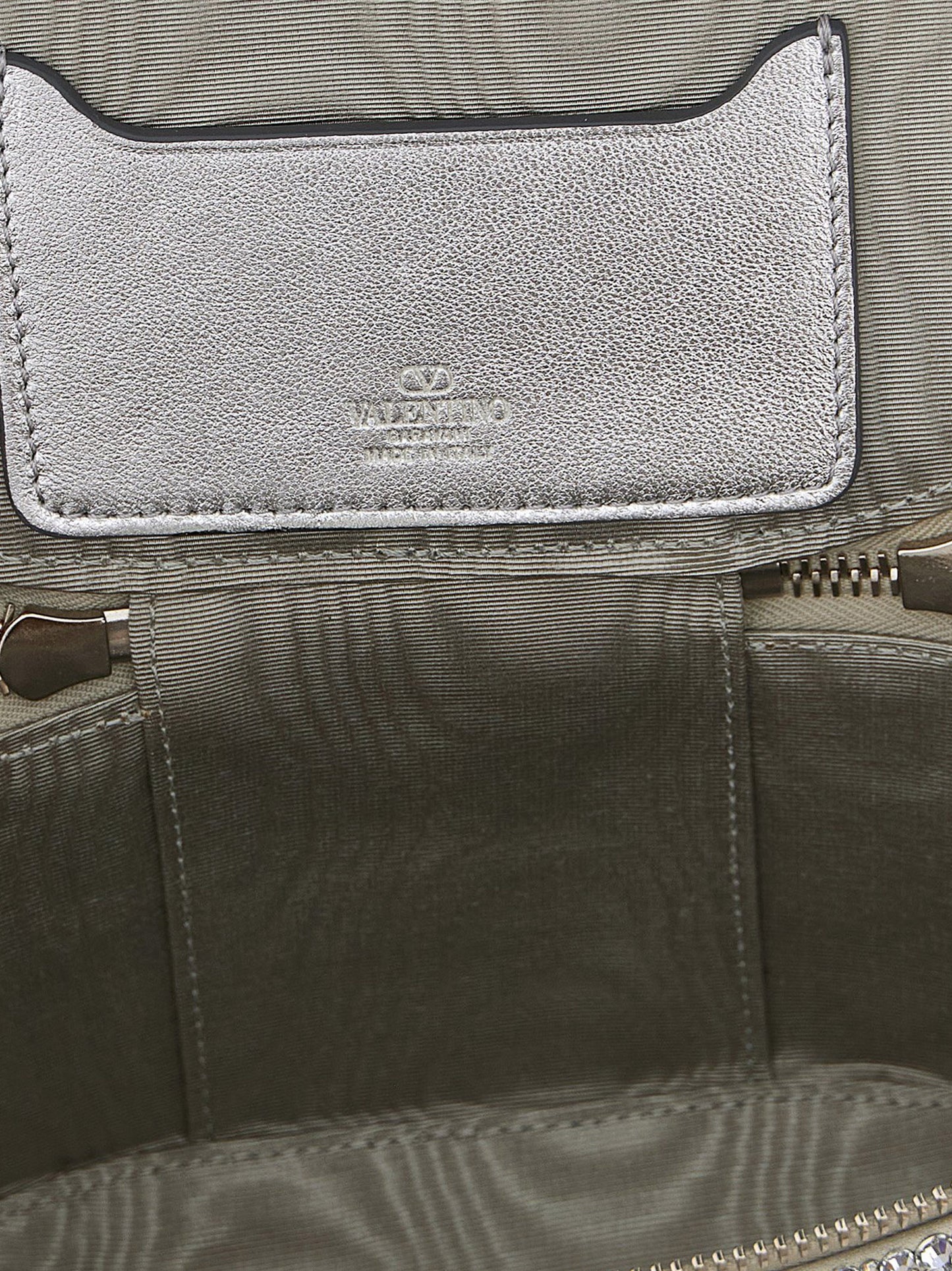 Valentino Garavani Silver Viscose Handbag
