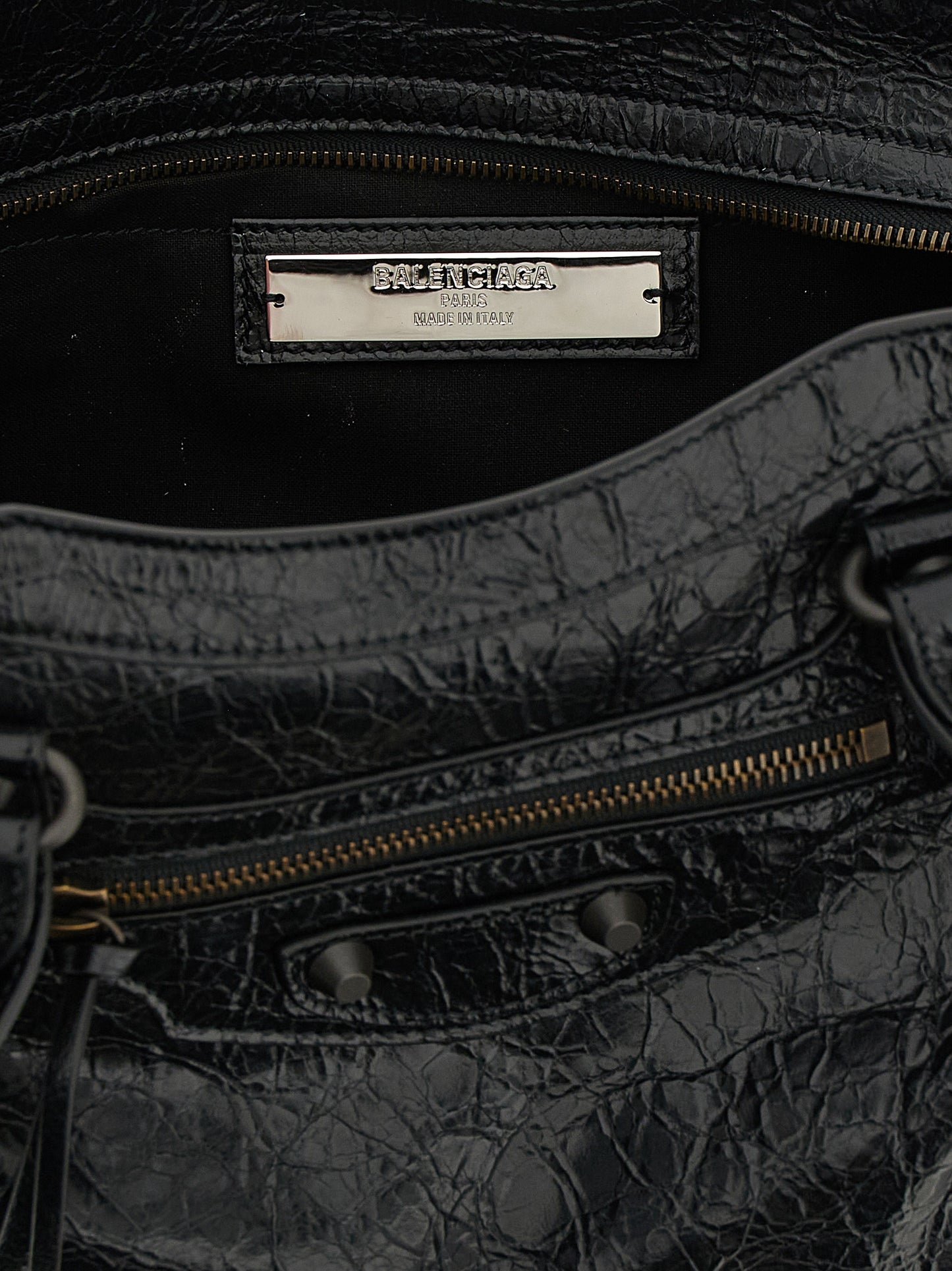 Balenciaga Black Lamb Leather Shoulder Bag