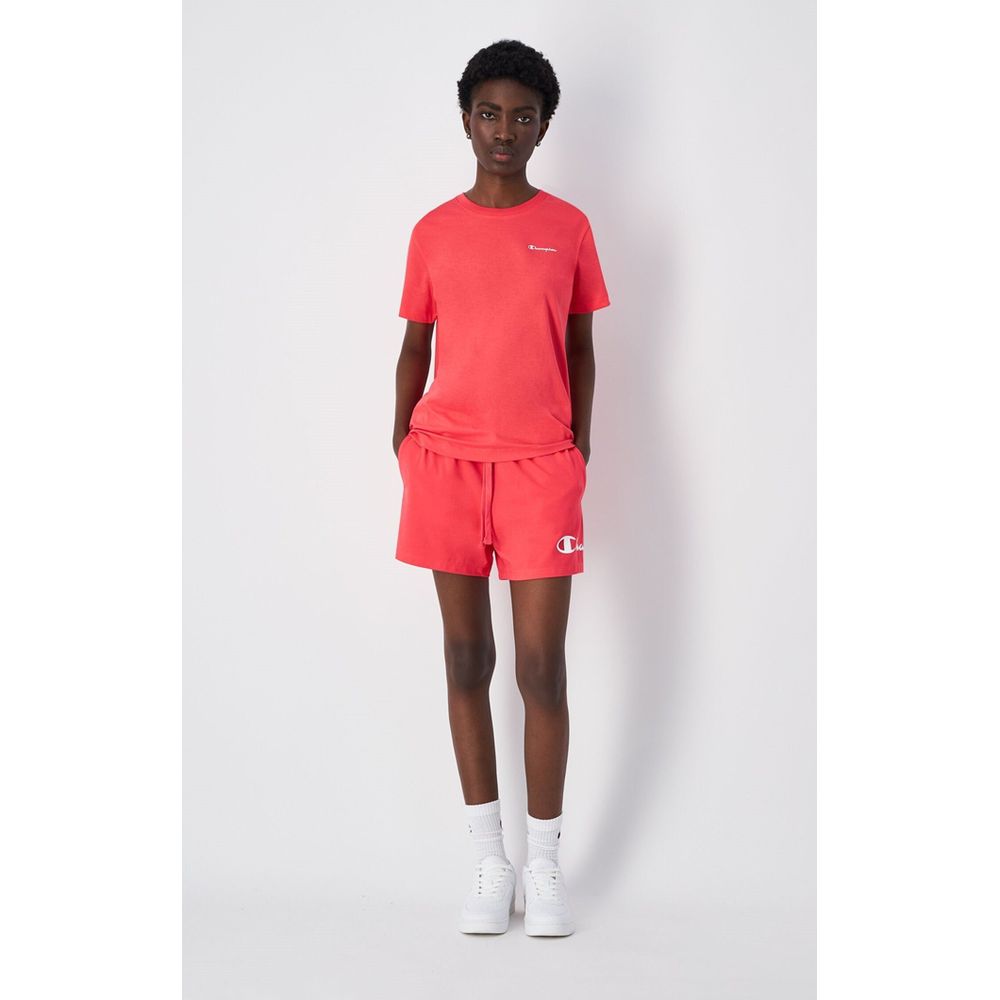 Champion Women's Athletic Stretch Cotton Activewear Shorts - Pink Rose