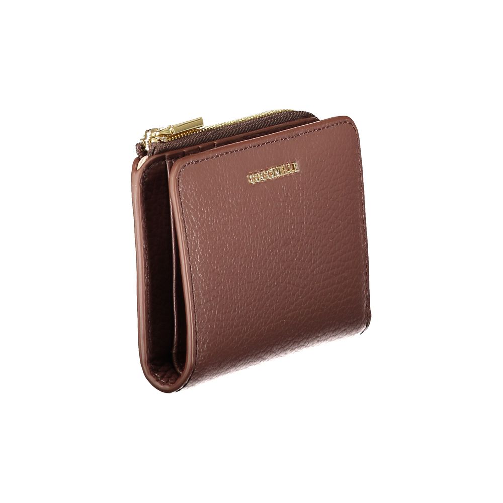 Coccinelle Metallic Soft Leather Cardholder Wallet - Brown