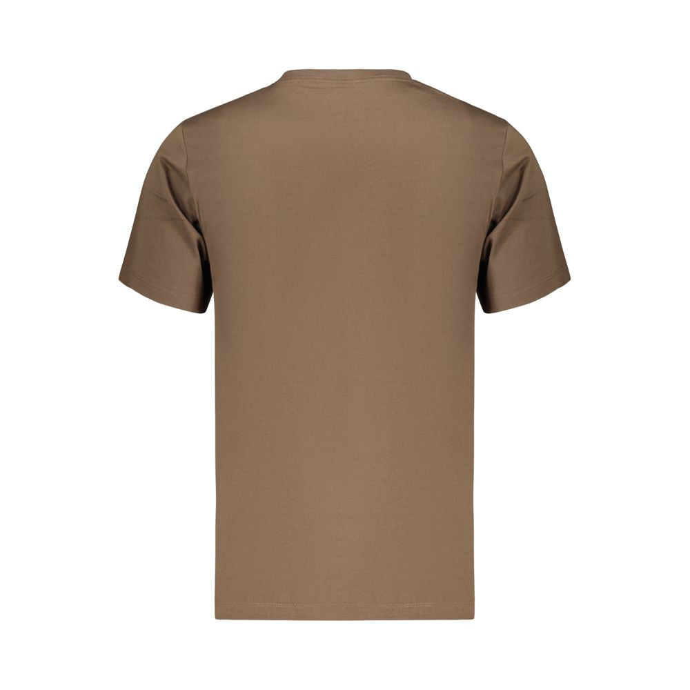 The North Face Men's Regular Fit Crew Neck Cotton Polyester T-Shirt - Brown