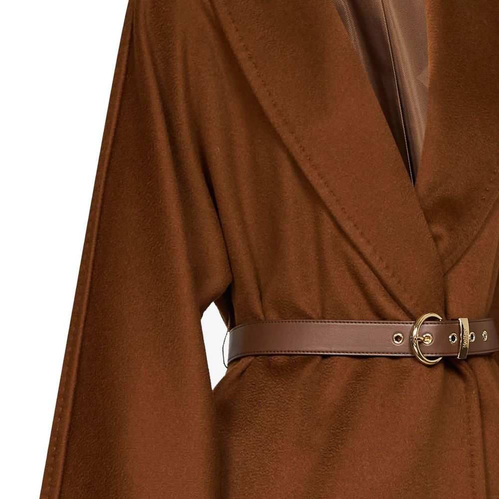 Max Mara Women's Virgin Wool & Leather Jacket - Brown