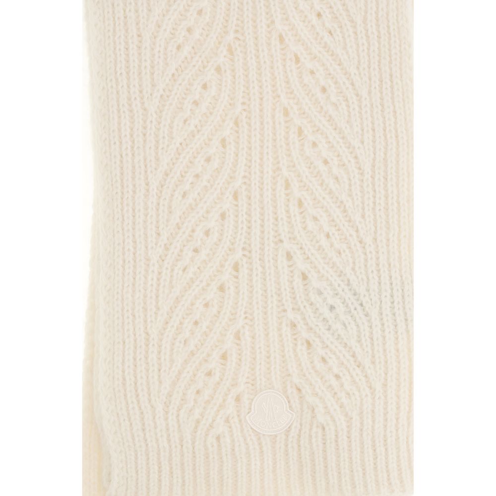 Moncler Cashmere Merino & Alpaca Wool Foulard Scarf - Beige