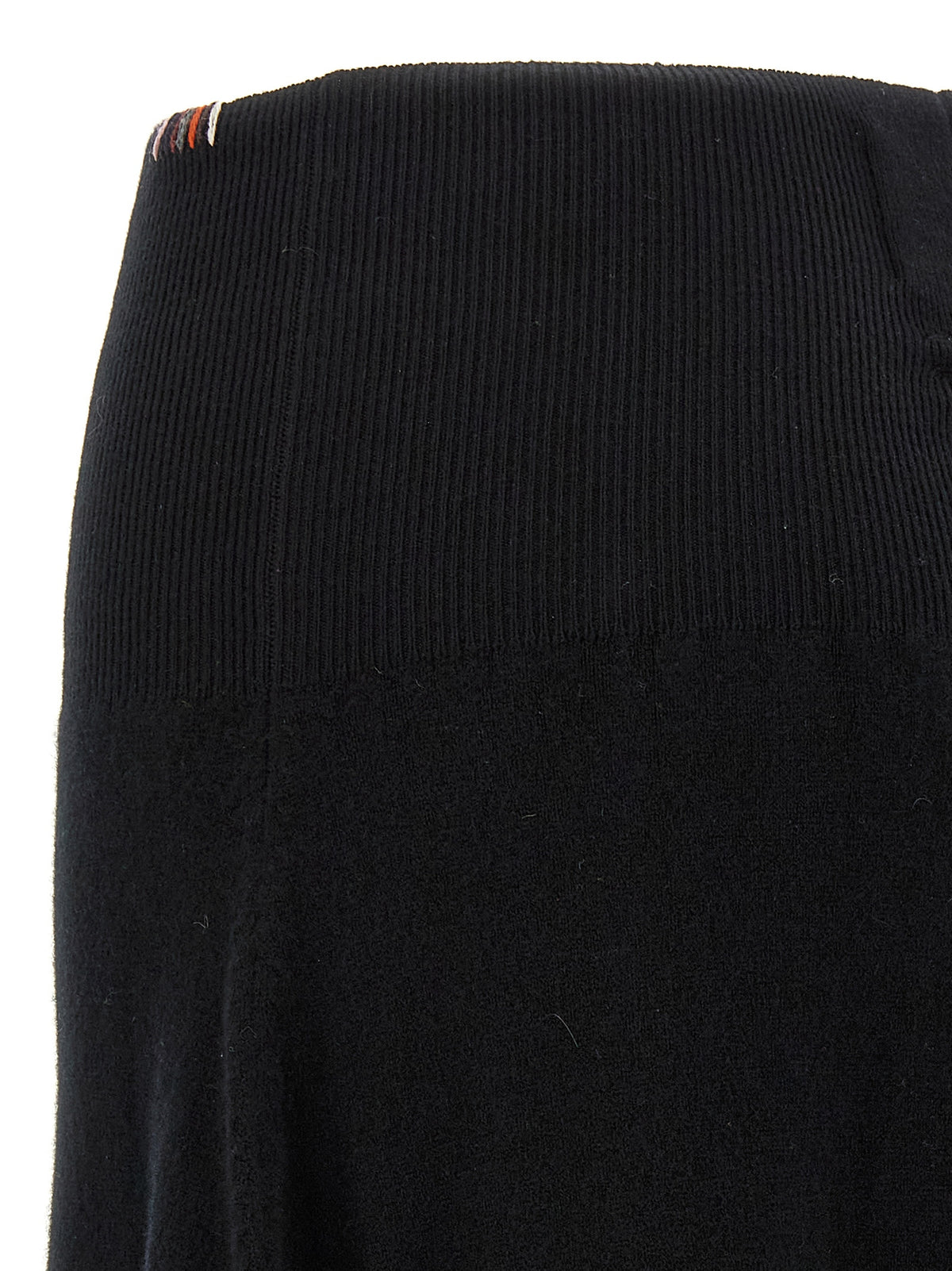 Extreme Cashmere Women's Flared Cashmere Nylon & Elastane Midi Skirt - Black