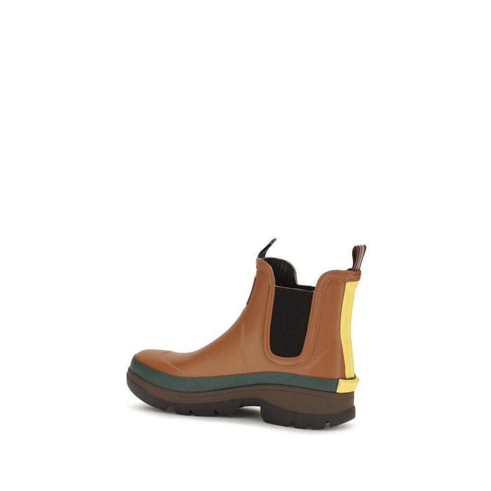 Barbour Men's Rubber Chelsea Boots - Brown