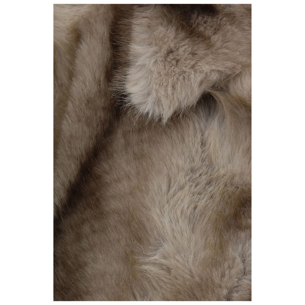 Max Mara Women's Faux Fur & Polyester Overcoat - Brown Gray