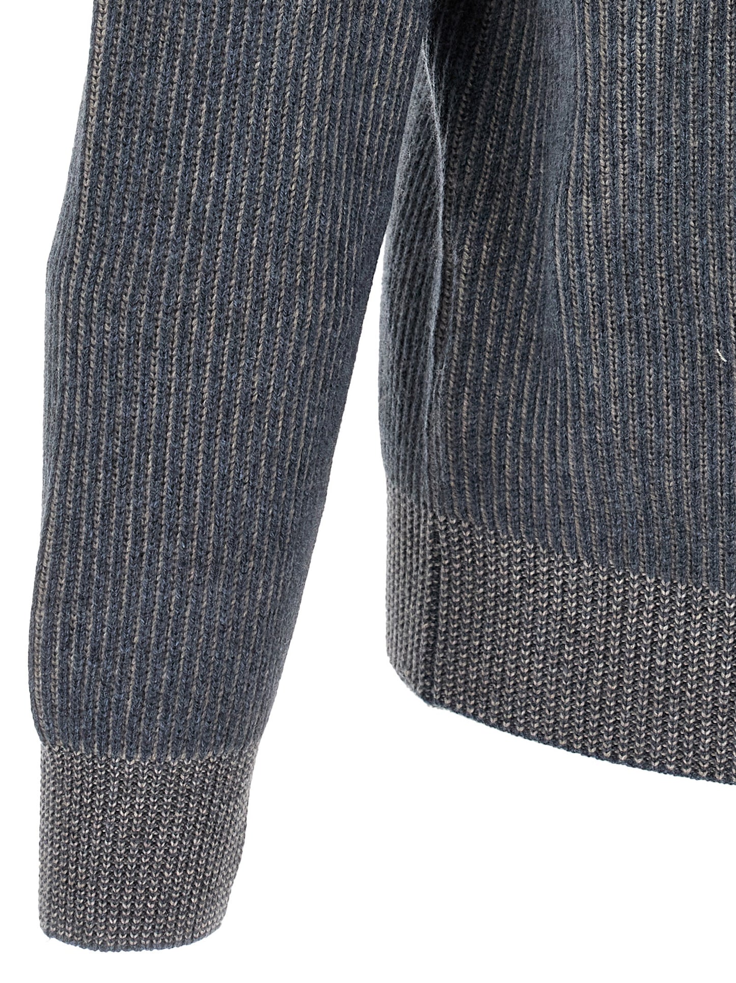 Brunello Cucinelli Blue Cashmere Cardigan