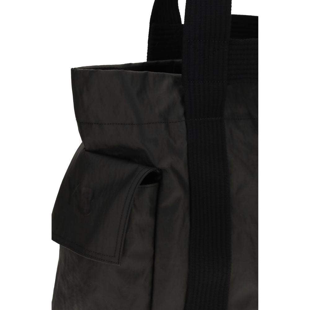 Y-3 Polyamide Twill Shoulder Tote Bag - Black