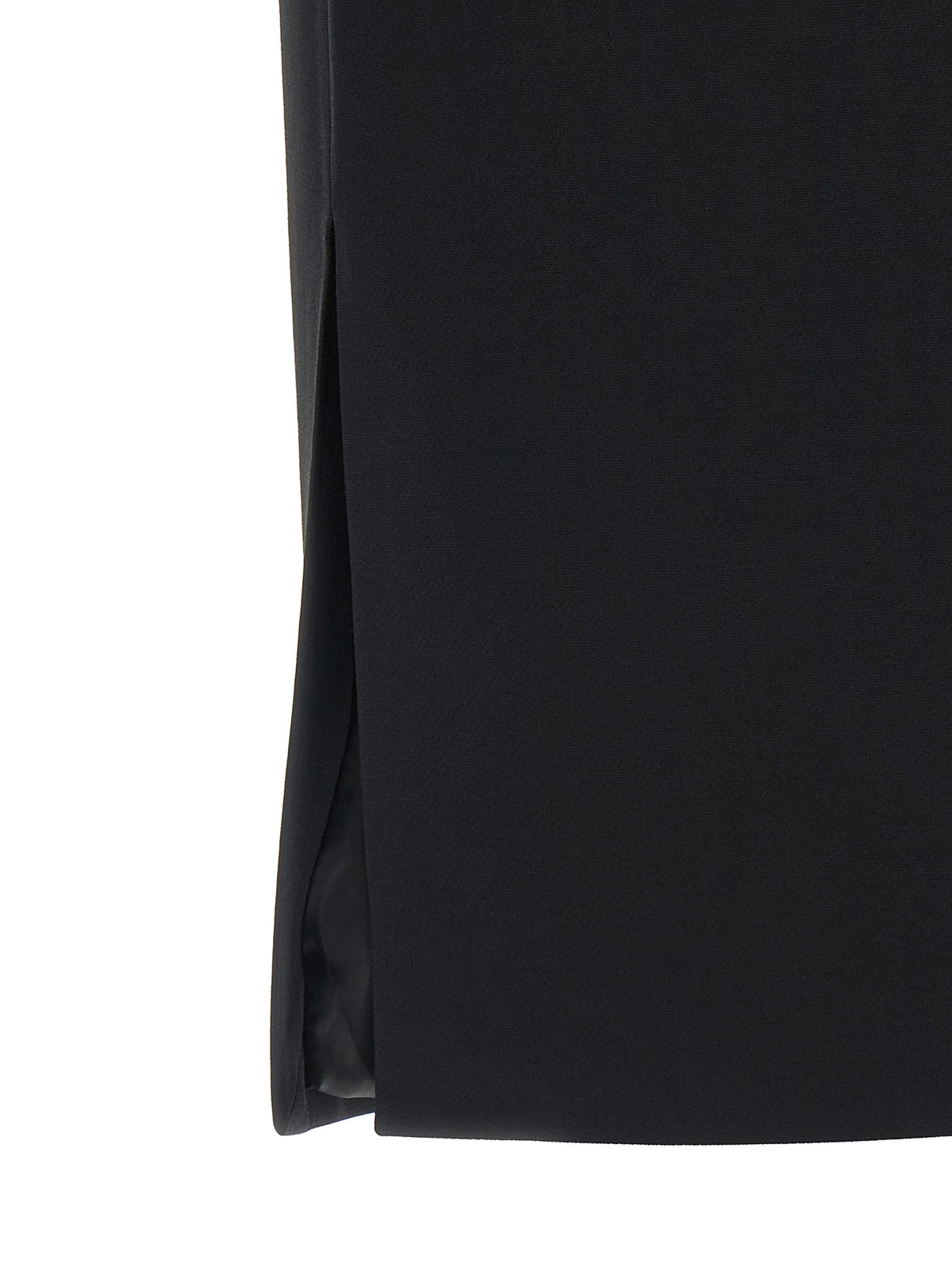 Fendi Women's Pencil Wool & Silk Midi Skirt - Black