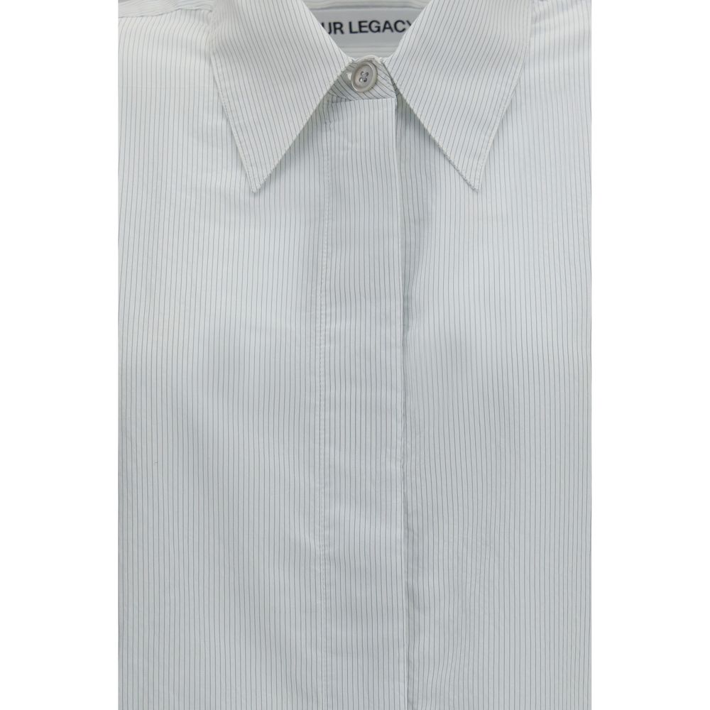 Shirt by Our Legacy for women in modal polyamide & viscose pearl, white, patterned & striped features an polished silhouette, showcasing a sophisticated and detail for a truly polished finish.