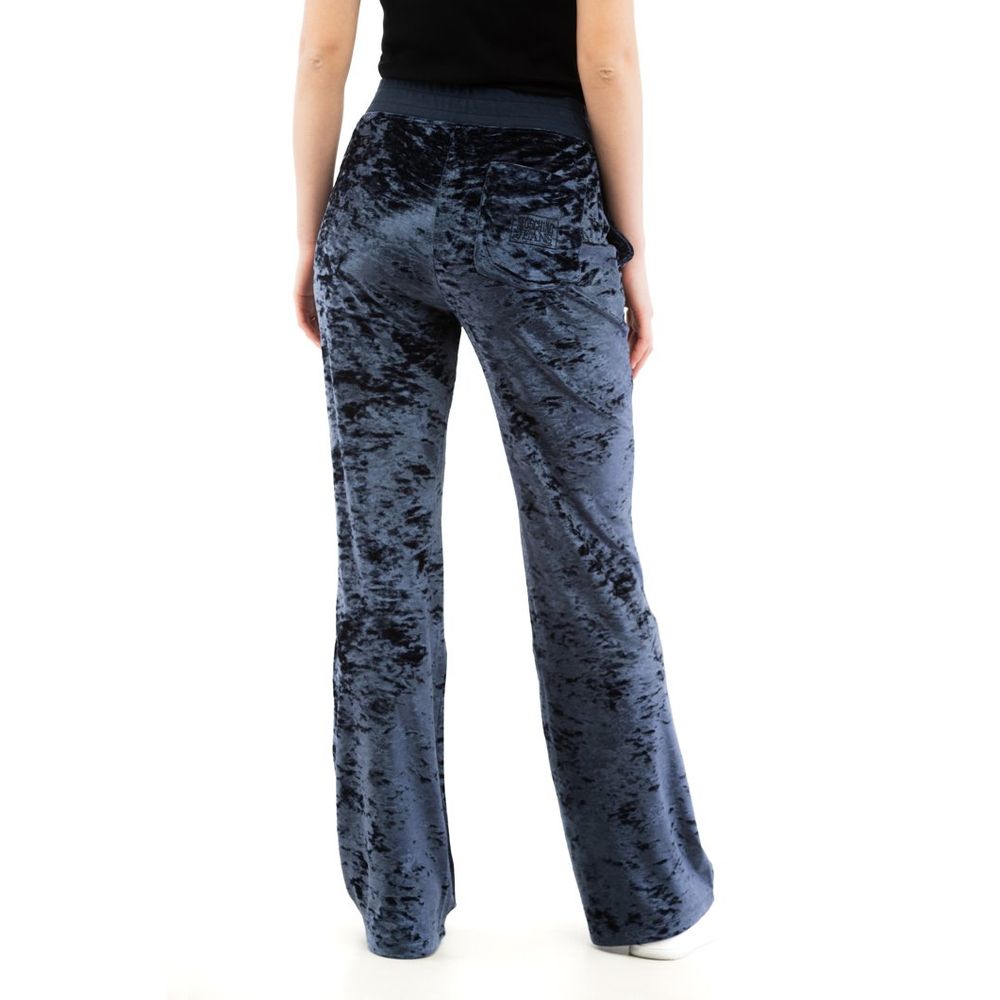 Moschino Women's Stretch Polyester Casual Pants - Blue